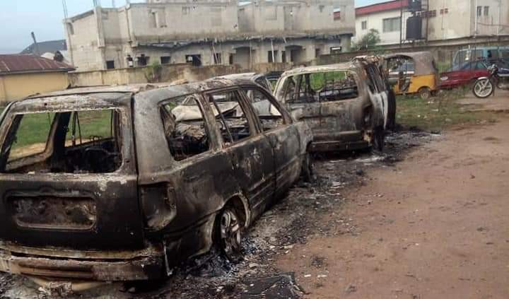 Just In: Police Station Set Ablazed By Gunmen In Abia