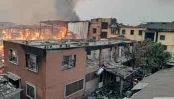 Breaking: Mokland Hotel, Ikeja catches fire