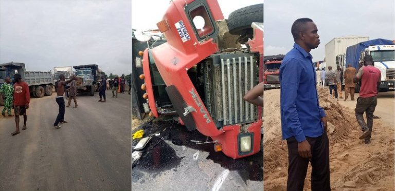 BREAKING: Protest Erupts, As Truck Hits Stray Cows On Lagos – Ibadan Expressway