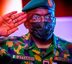 File: Watch the Video of the moment Gen. Attahiru Introduced Himself To The Nigerian Soldiers, As The New Chief Of Army Staff