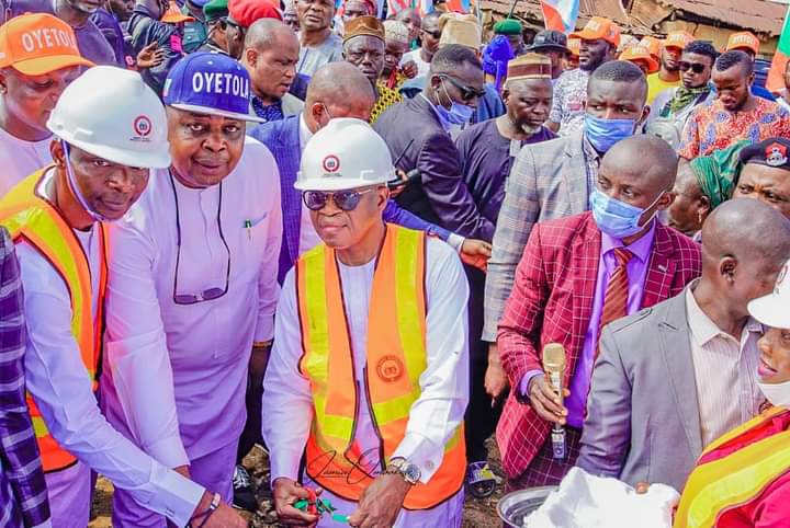 Jubilation as Oyetola flags off work on 33KV power supply for communities after 10 years of darkness