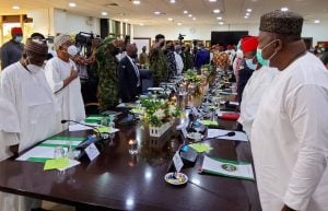 Defence Minister, Service Chiefs, Others Meet South-East Stakeholders In Enugu Over Insecurity