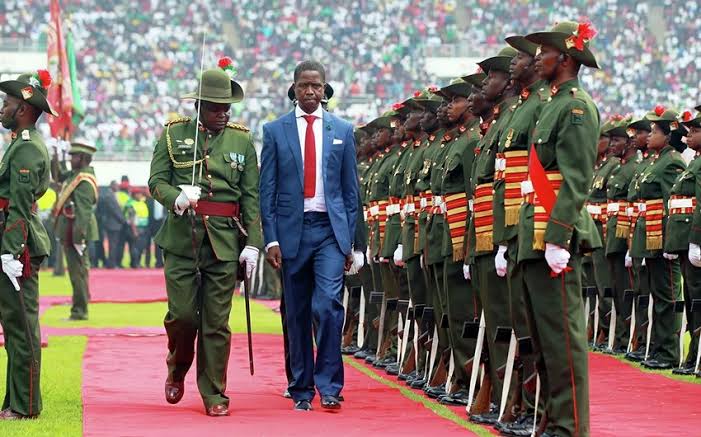 Zambia’s President Collapses At Defence Day Ceremony Held In Lusaka