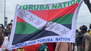 BREAKING: Yoruba Nation Protesters Dare Police, Storm Ojota The Venue Of Lagos Rally