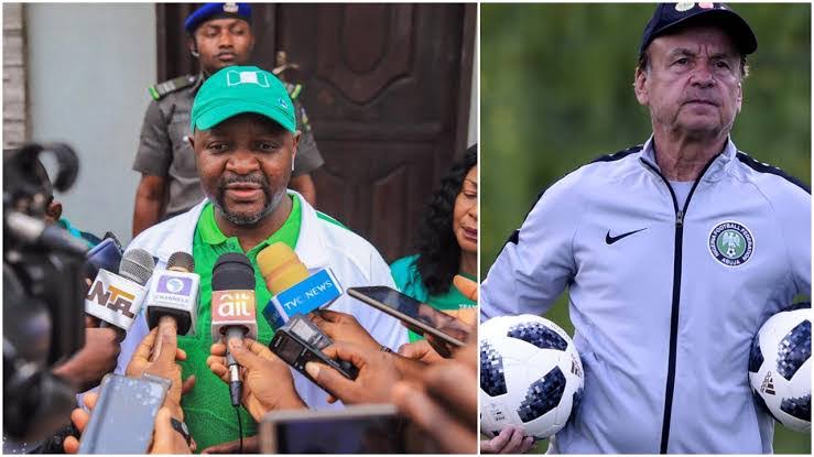 Home-Based Eagles: Sports Minister, Dare Condemns Rohr Over ‘Attitude’ Towards Team