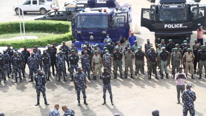 JUST IN: Heavy Security Barricade Venue At Ojota, In Lagos Over Yoruba Nation Rally