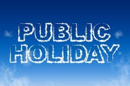 Govt Declares Five Days Public Holiday