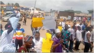 Breaking: Protest Erupts In Ibadan As Agitators Demand Immediate Release Of Sunday Igboho