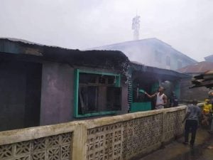 Osun Residents Blame Fire Service As Inferno Guts Building