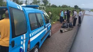 FRSC Cautions Motorists As Vehicle Crashed Along Ife-Gbongan ExpressWay