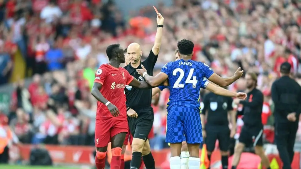 EPL Told To Stop Anthony Taylor From Refereeing Chelsea Games After Reece James’ Red Card