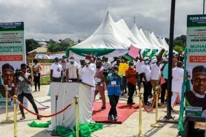 Tight Security As Buhari Commissions Projects In Imo, Photos Emerge