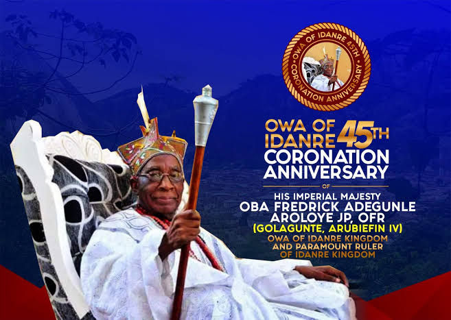 Owa 45th Coronation Anniversary: Idanre Northern Descendants To Host Fundraising Dinner In Abuja