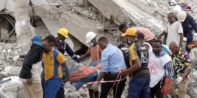 Ikoyi building collapse:  3 dead, 4 rescued, several trapped