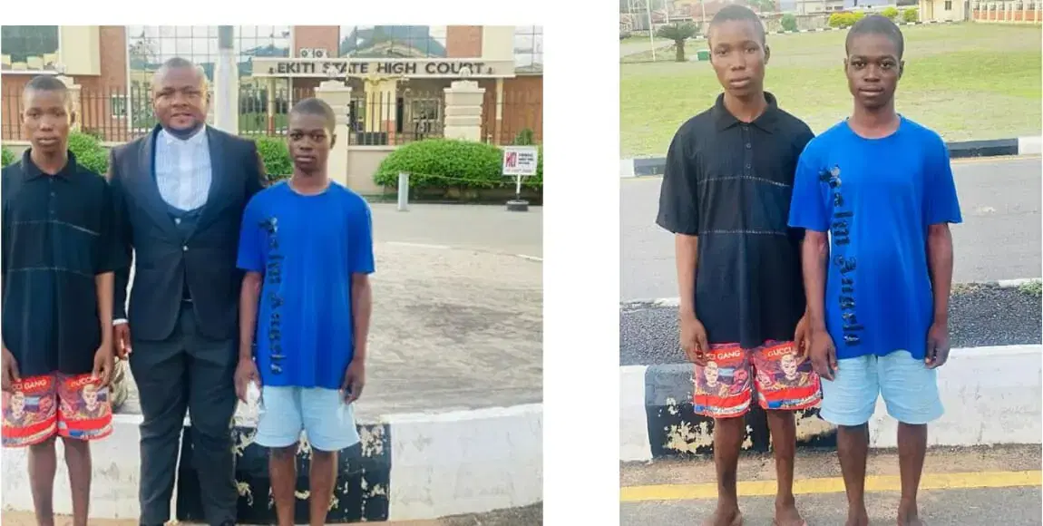 Ekiti Teen Brothers Accused Of Stealing Eye Drops For Their Father Released From Prison