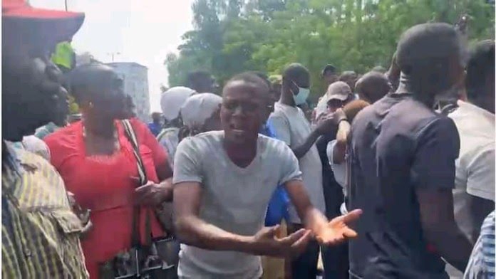 Ikoyi Building Collapse: Families Of Trapped Victims Protest At Venue