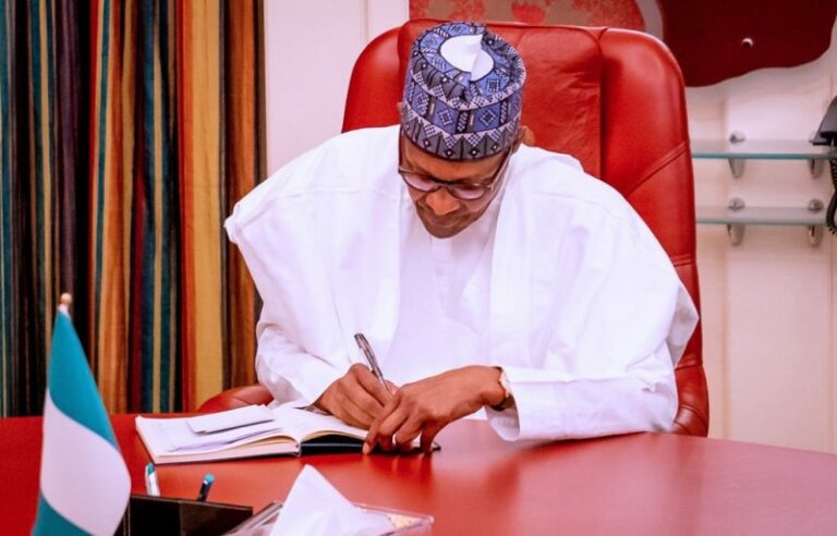 President Buhari signs 2022 budget into law after presentation of bill 