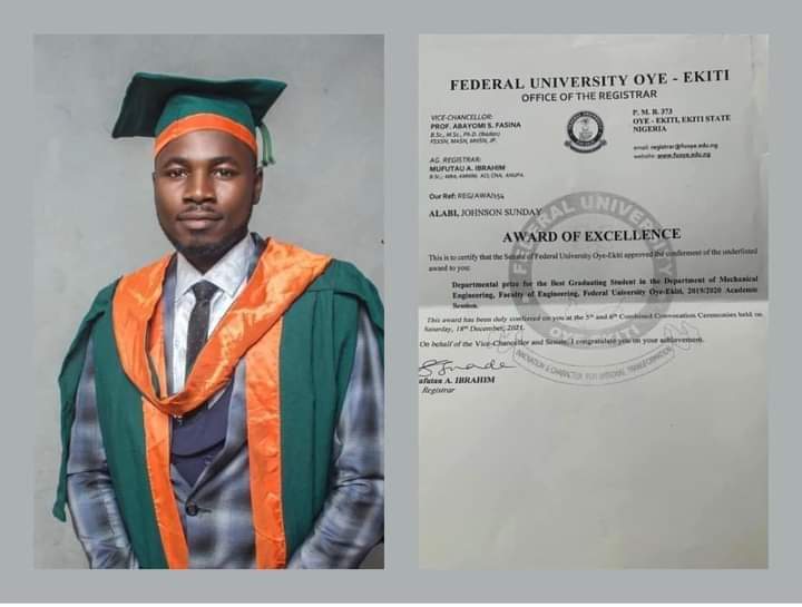 Ekiti: SUG President Bags First Class Despite Serving As Students’ Union Leader