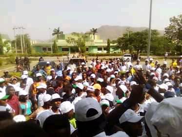Breaking: N-Power Beneficiaries Hit Abuja, Protest Over Unpaid Allowances
