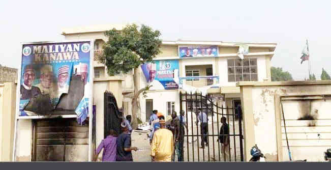 APC Crisis Deepens As Party Headquarters Set On Fire In Kano