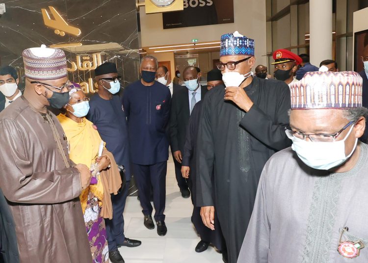 Buhari Attends Dubai Expo with Retinue of Ministers in Tow