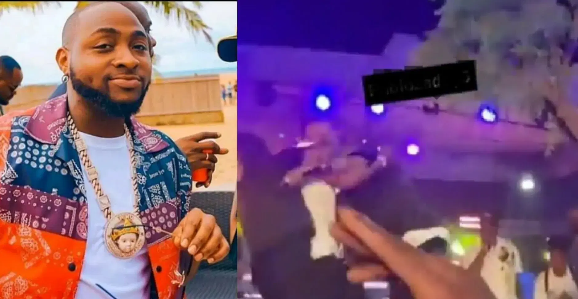 Drama As Davido Pushes Unruly Fan Who Attacked Him On Stage In Abuja [VIDEO]