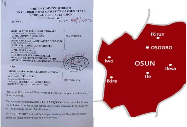 Students Union Election: Presidential aspirant approaches Osun court, seeks N3m damages