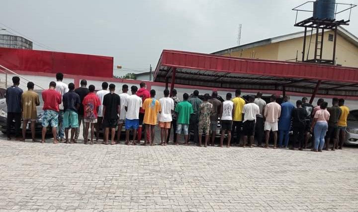 Self-styled PA to Governor, other 26 suspected ‘yahoo boys’ ​arrested