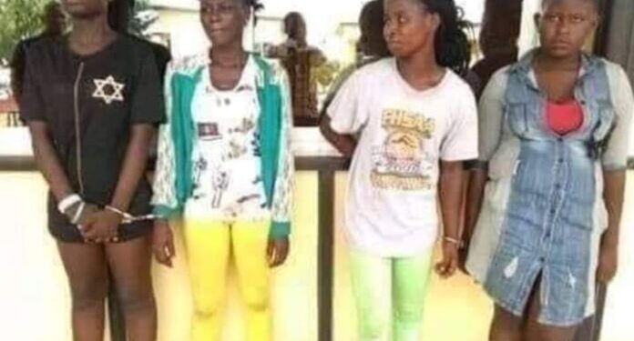 BREAKING: Four Secondary School Girls Caught With Human Heads In Lagos