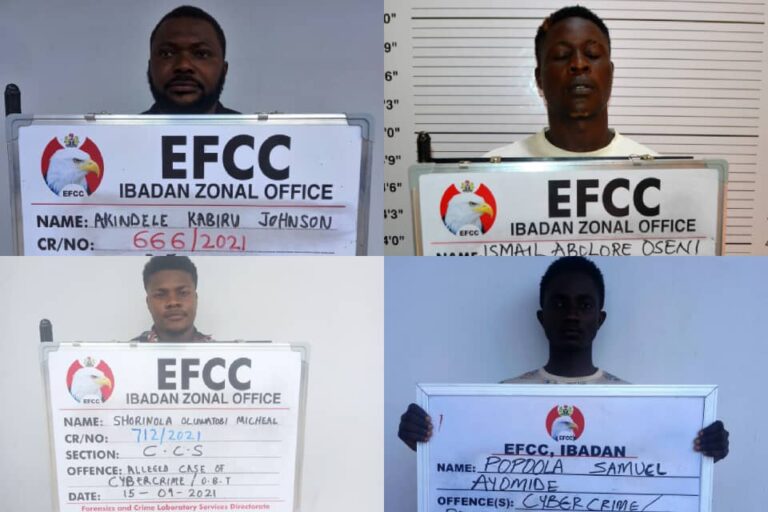Four Internet Fraudsters Sentenced To Jail Terms In Osun