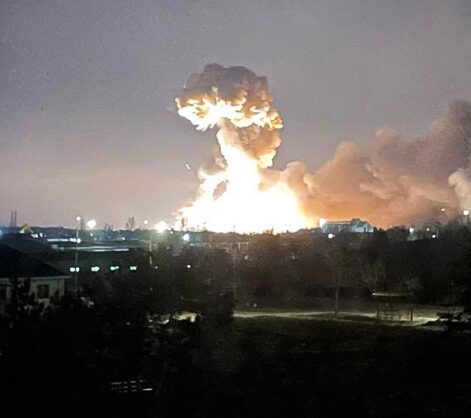 Explosions heard in centre of Ukraine’s capital, Kyiv