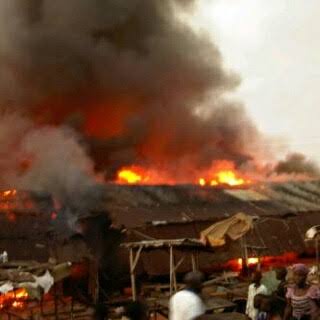 Commotion As Properties Worth Millions Of Naira Destroyed As Fire Guts Osun Market