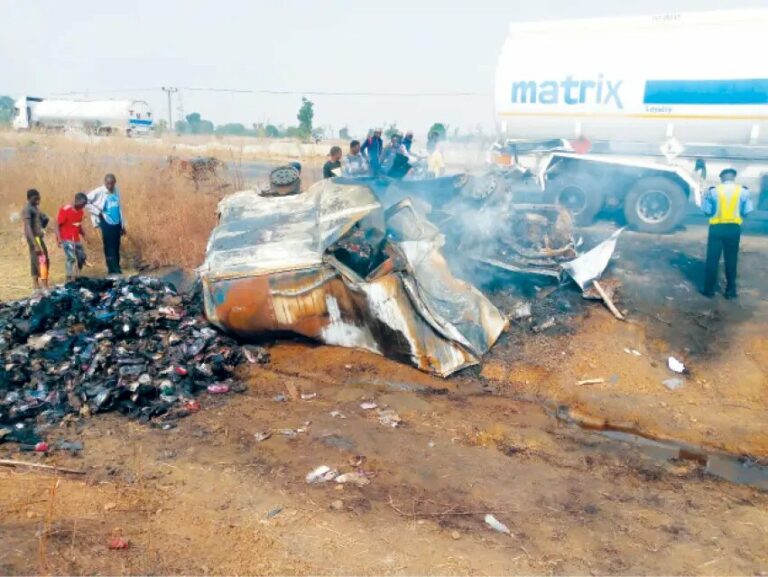 Flame accident in Abuja as Driver, conductor burnt to death