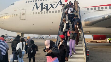 Photos: Nigeria’s first evacuation flight arrives Abuja