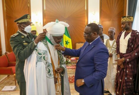 Buhari celebrates Emir of Kano as he receives highest Senegalese award