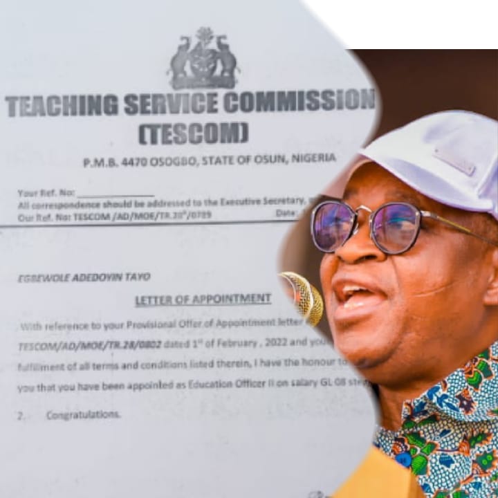TESCOM: Gov Oyetola, A Giver Of Bread Of Life – Editorial Report