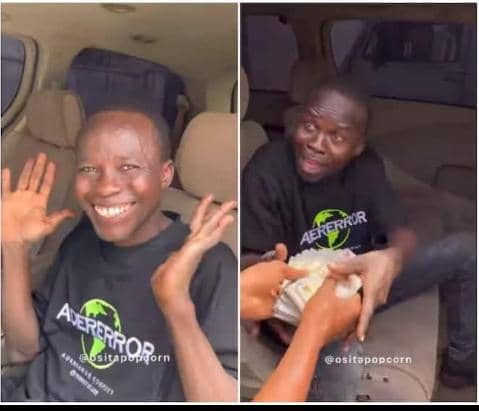 Poor Nigerian man gets complete transformation by a helper