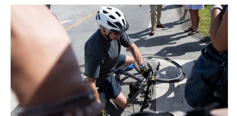 President Biden Falls From Bike
