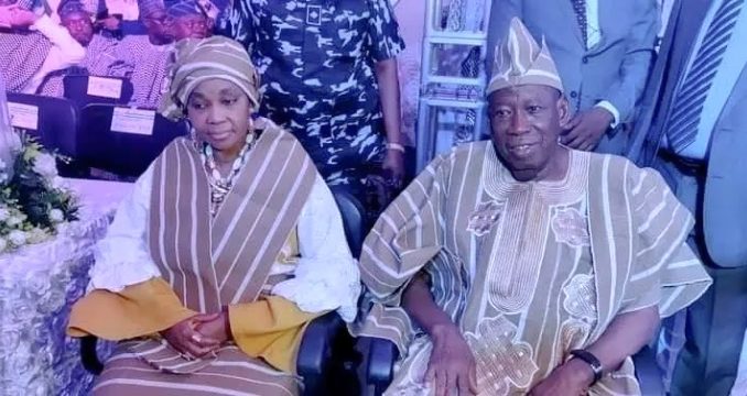 Aare Fiwajoye of Ibadan Land: Tinubu, Bayero, others storm Ibadan as Oba Balogun honours Ganduje, wife with chieftaincy title