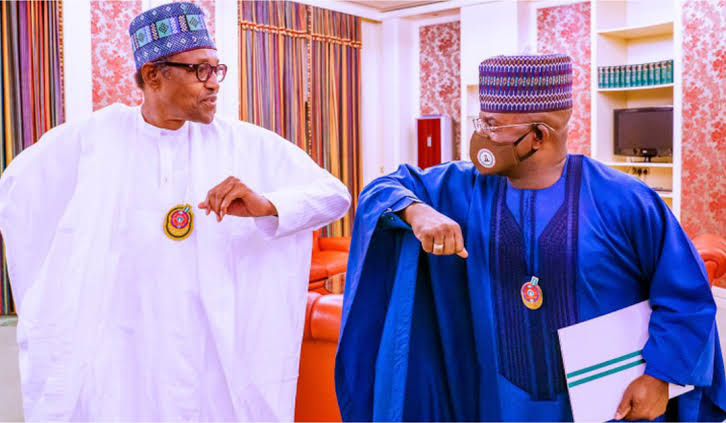APC Ticket: Buhari, Yahaya Bello Meet In Abuja
