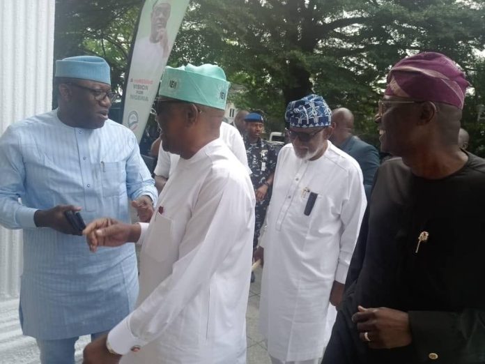 PDP crisis gets messier as Sanwo-Olu, other APC Govs in a close door meeting with Wike