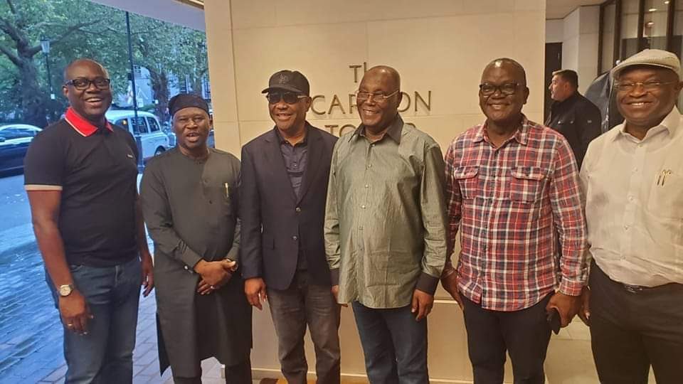 After Obasanjo; Atiku, Wike, others meet in London