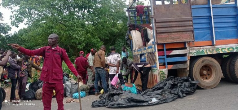 Ibadan: Police reveal discovery inside truck intercepted with 147 passengers 