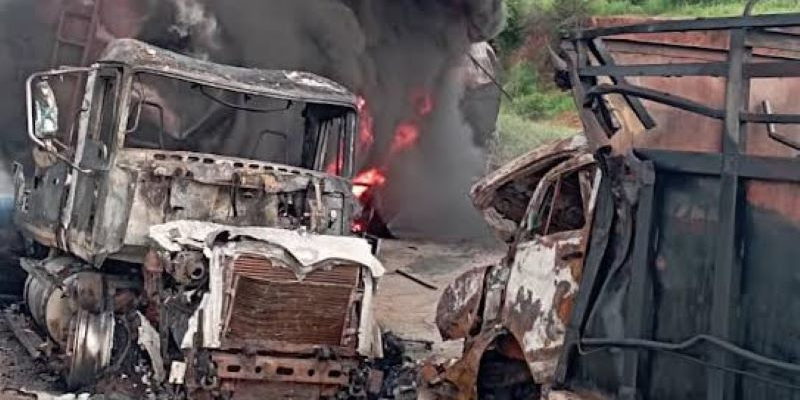 Ogun: 2 killed, 3 injured, 12 vehicles destroyed as explosion rocks