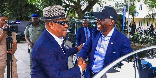 BREAKING: Big Blow for PDP As Wike Endorses Sanwo-Olu For Second Term