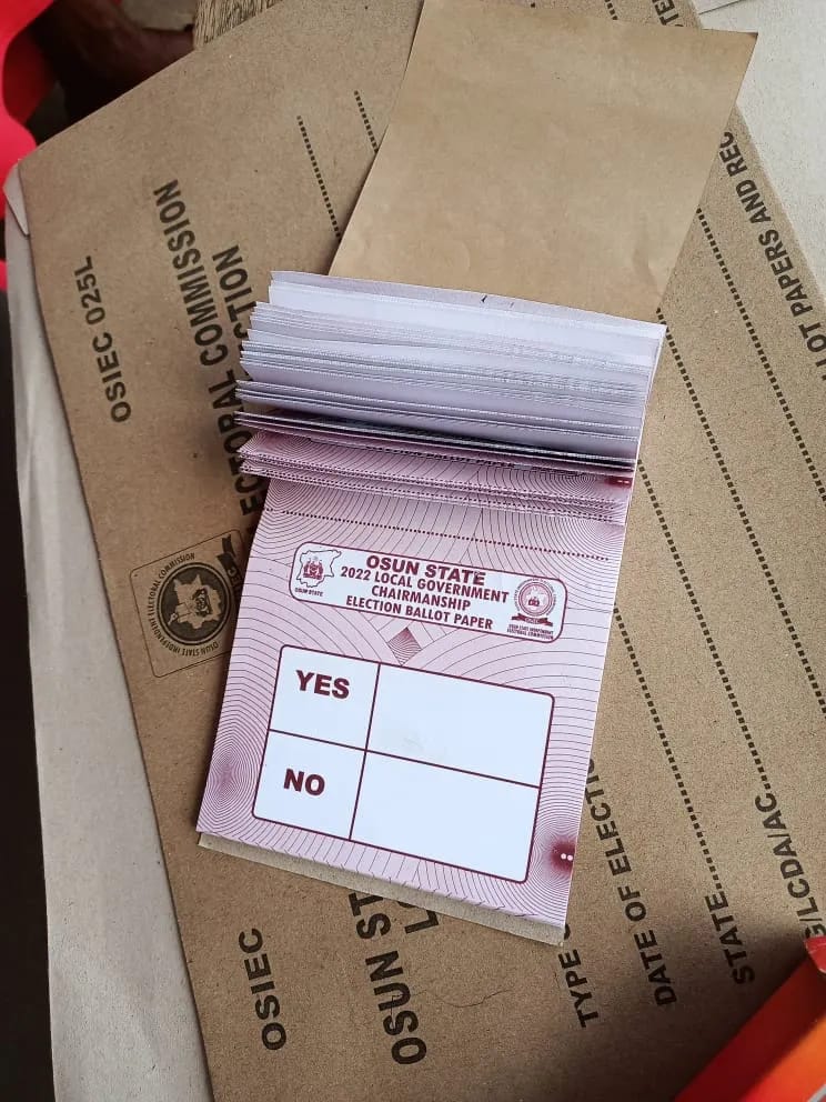 LG Elections: Drama as “Yes Or No” Emerged On Osun Ballot Papers
