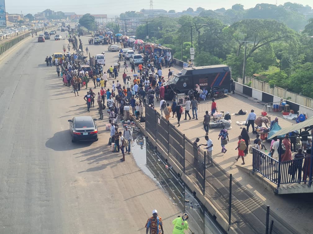 Commuters Stranded As Drivers On Strike In Lagos