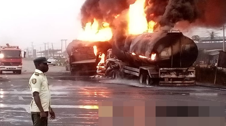 Just In: 10 die in Lagos-Ibadan Expressway tanker explosion