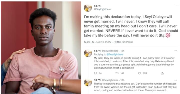 Nigerian Man vows not to get married (See why)