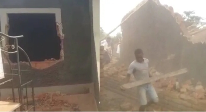 Drama as Man demolishes his wife’s house after leaving him for another man